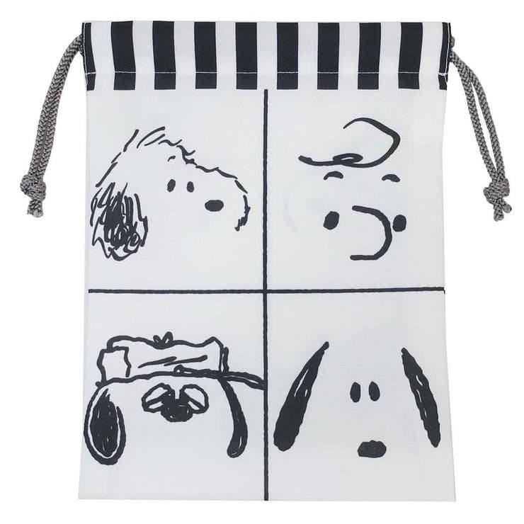 スヌーピー in 銀座 2001 スヌーピー 和柄 鏡付巾着 スヌーピー in