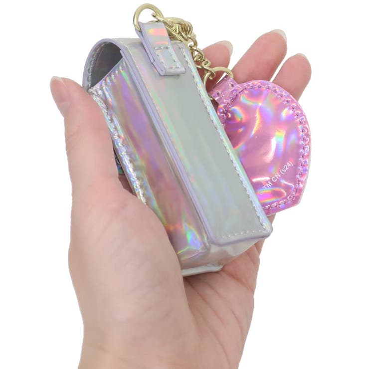 大人気定番商品 iQOSケース デコ pink×purple チャーム付き 【57】 財布・ケース・小物入れ