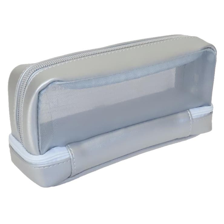 ペンケース メッシュボトムポケットペンポーチ ベーシックマイン[品番