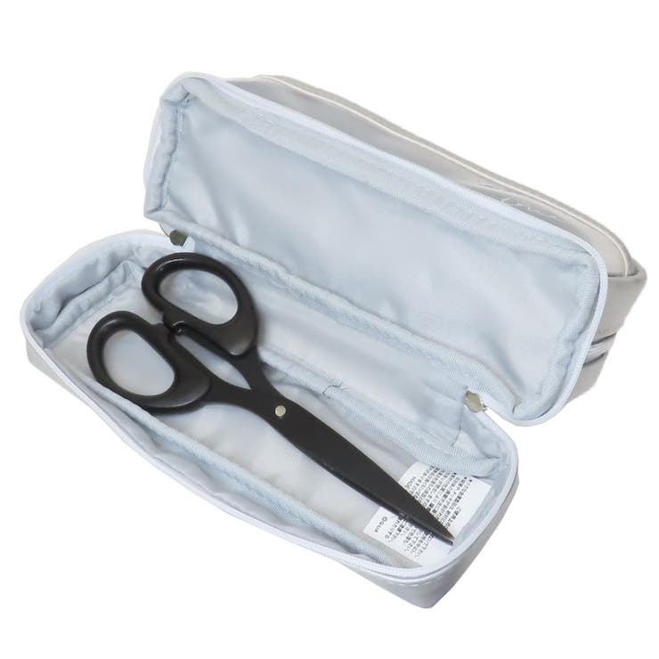 ペンケース メッシュボトムポケットペンポーチ ベーシックマイン