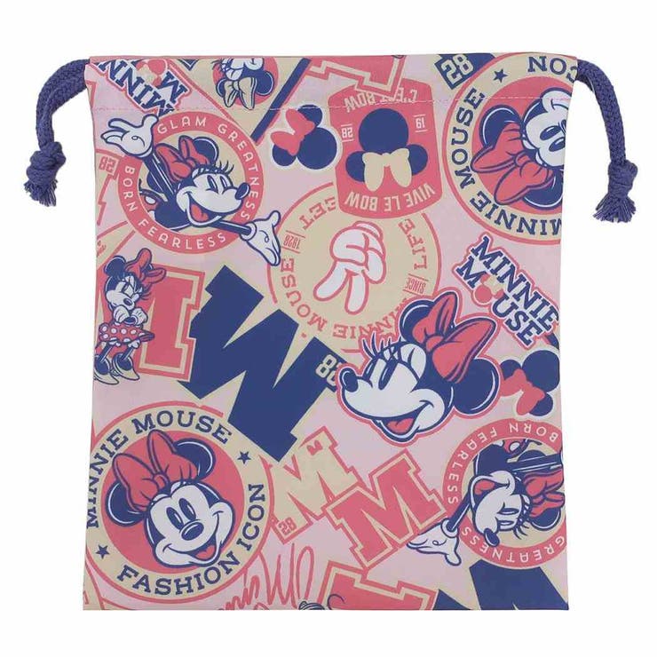 ミニーマウス 巾着袋 きんちゃくポーチ小 | cinemacollection | 詳細画像1 