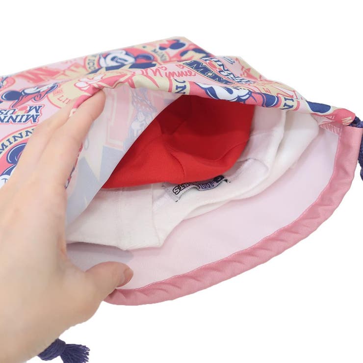 ミニーマウス 巾着袋 きんちゃくポーチ中 | cinemacollection | 詳細画像3 