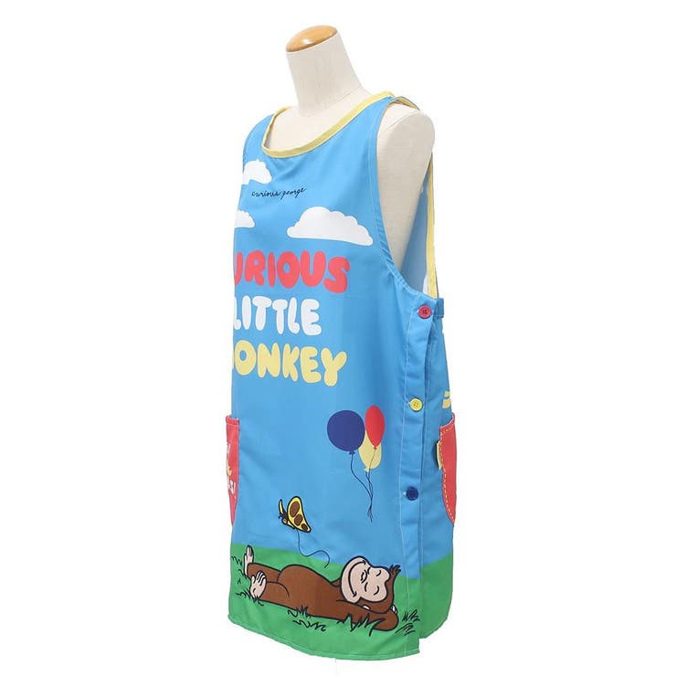 おさるのジョージ レディースエプロン 割烹着 | cinemacollection | 詳細画像6 