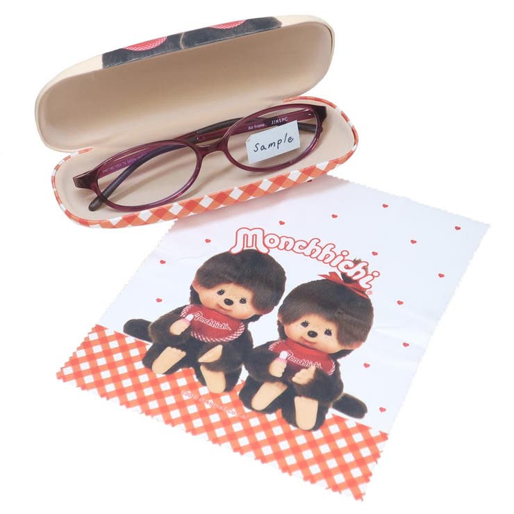 Sunnies x monchhichi メガネケース限定 モンチッチ 眼鏡ケース クロス付きメガネケース[品番：BREW0169599