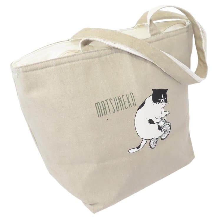 保冷トートバッグ ファスナー付きクーラートート マツネコ朝刊 | cinemacollection | 詳細画像2 