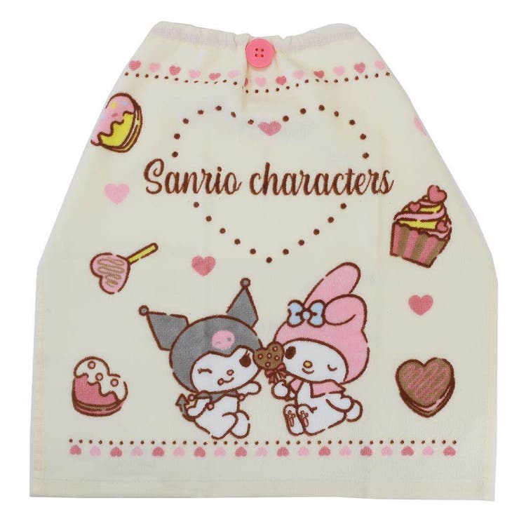 マイメロディ＆クロミ ゴム＆ボタン付きキッズおてふきタオル おりこうタオル | cinemacollection | 詳細画像1 