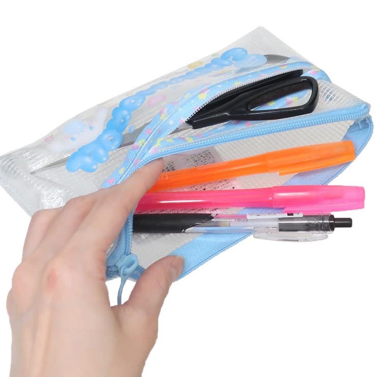 シナモロール ペンケース クリアダブルファスナーポーチ | cinemacollection | 詳細画像3 