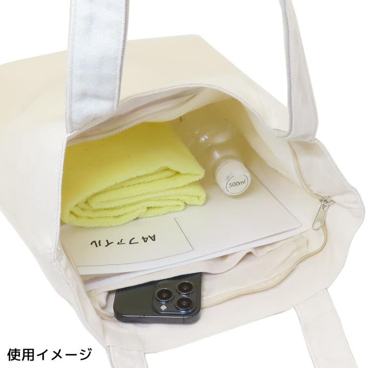 トートバッグ ファスナー付きキャンバストート シャーク＆ホエール | cinemacollection | 詳細画像3 