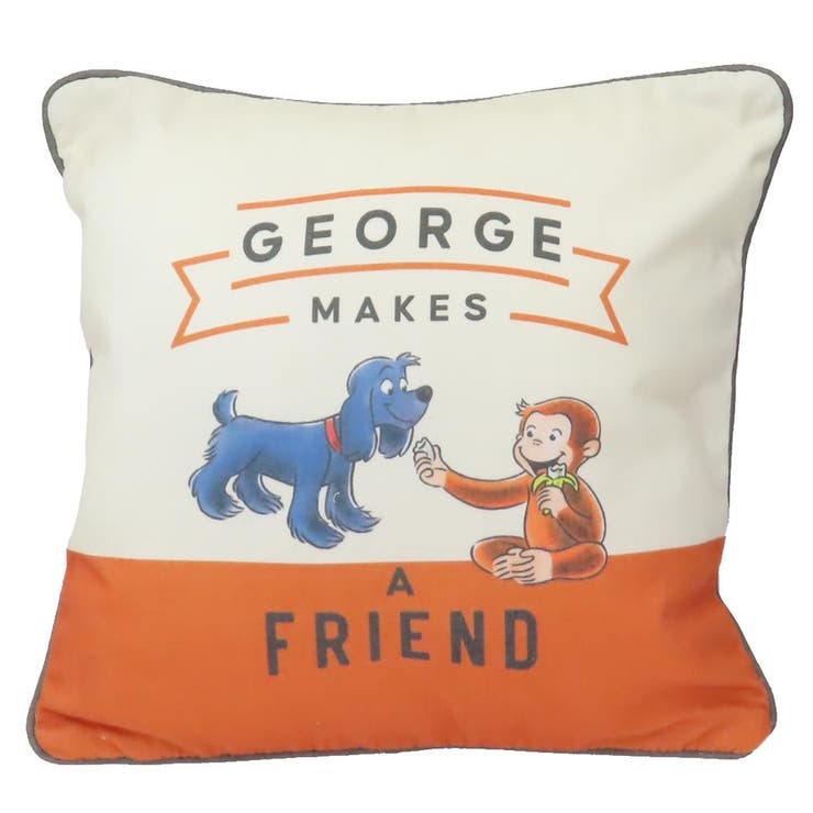 おさるのジョージ スクエアクッション クッション | cinemacollection | 詳細画像1 