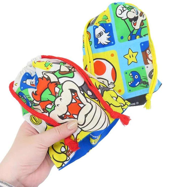 スーパーマリオ きんちゃく袋 マチ付き巾着 | cinemacollection | 詳細画像2 