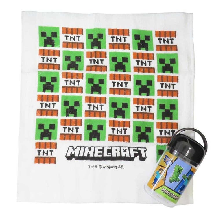 マインクラフト おしぼりセット 抗菌ケース付おしぼり | cinemacollection | 詳細画像1 