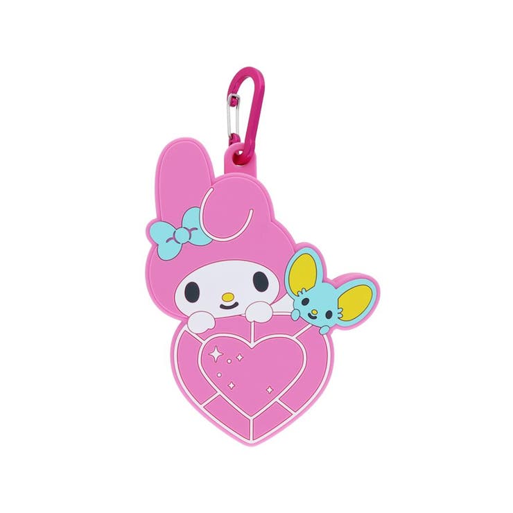 マイメロディ＆フラットくん ミニポーチ カラビナ付シリコン