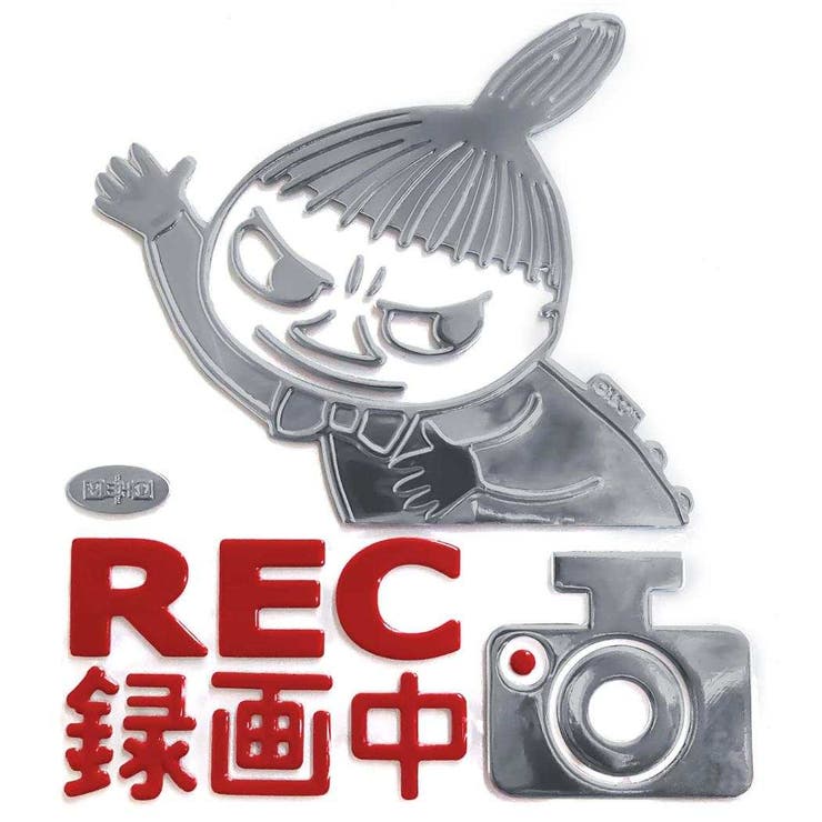 ムーミン カー用品 ドライブレコーダーエンブレムステッカー | cinemacollection | 詳細画像1 