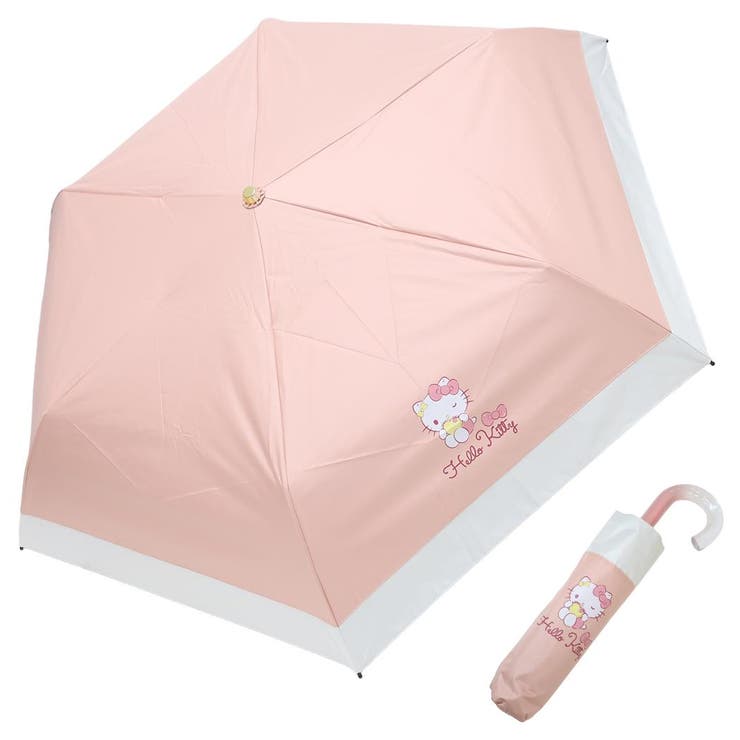 ハローキティ 折りたたみ傘 晴雨兼用折畳傘切替タイプ[品番