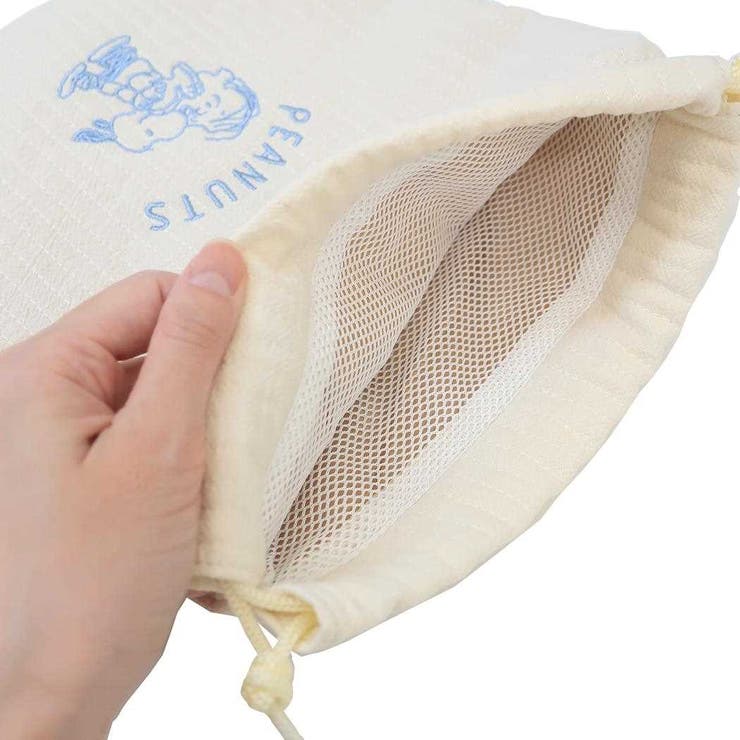 スヌーピー 巾着袋 メッシュ付き巾着 | cinemacollection | 詳細画像3 