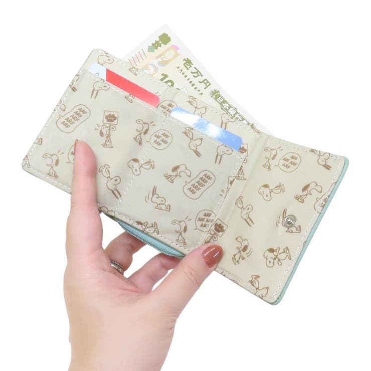 スヌーピー ミニウォレット コンパクト三つ折り財布 | cinemacollection | 詳細画像3 