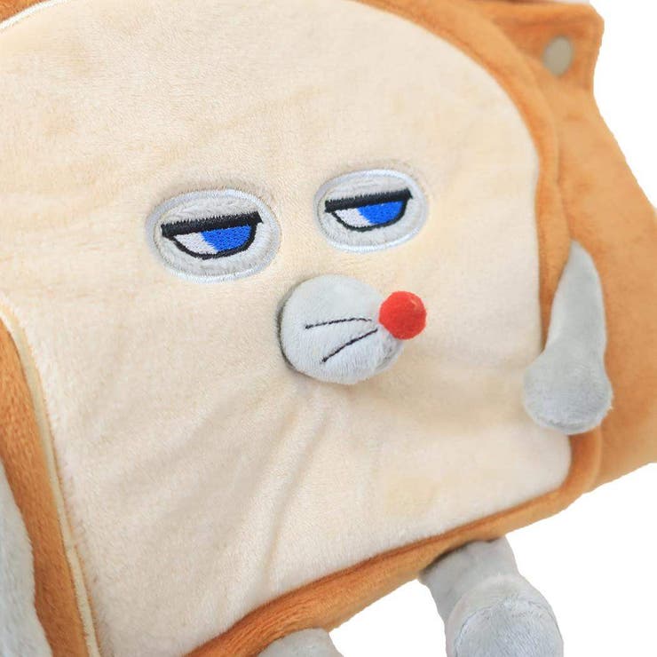 パンどろぼう ボックスティッシュケース ぬいぐるみドアップ
