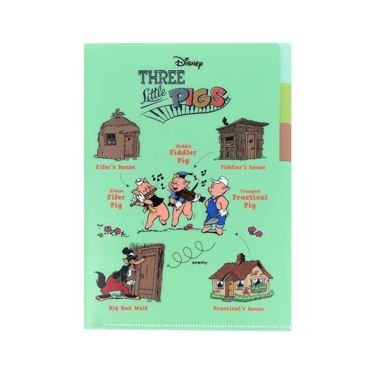 三匹の子ぶた ポケットファイル クリアファイルA5 | cinemacollection | 詳細画像1 