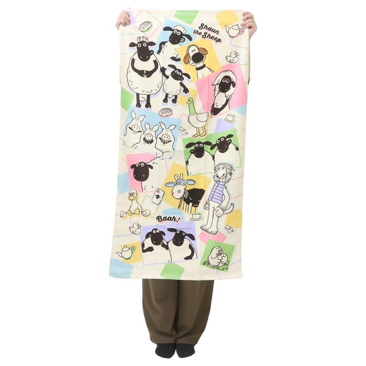 ひつじのショーン バスタオル プリントビッグタオル[品番：BREW0186554