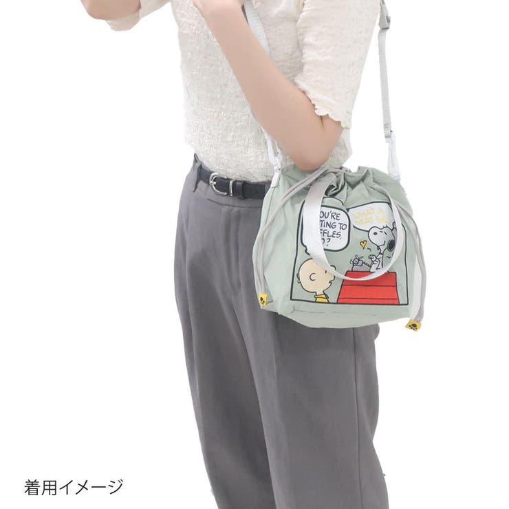 スヌーピー 斜め掛けかばん ALL刺繍ショルダー巾着 | cinemacollection | 詳細画像7 