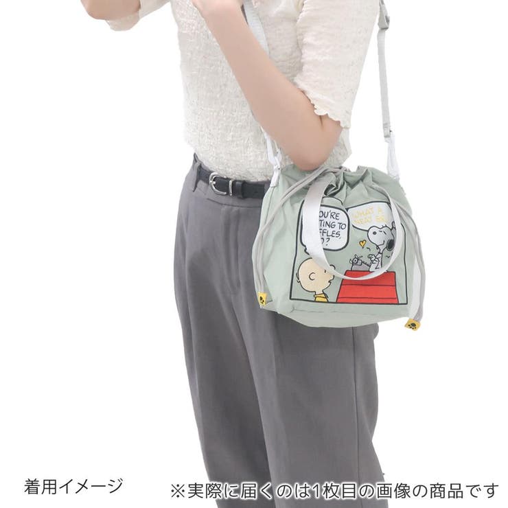 スヌーピー 斜め掛けかばん ALL刺繍ショルダー巾着 | cinemacollection | 詳細画像7 