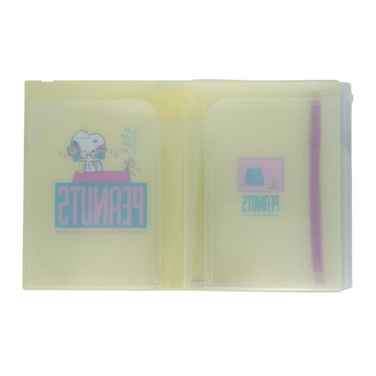 スヌーピー ポケットファイル ゴムバンド付クリアファイル5P＋F | cinemacollection | 詳細画像3 