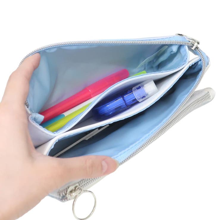 ペンケース ピタッとオープンポケットペンポーチ りぼんとえなが[品番