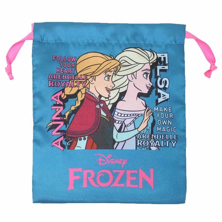 アナ雪　アナと雪の女王　ディズニー　ポーチ　巾着　2個セット　小物入れ　未使用品 アナと雪の女王 巾着袋 リボン巾着[品番：BREW0190178
