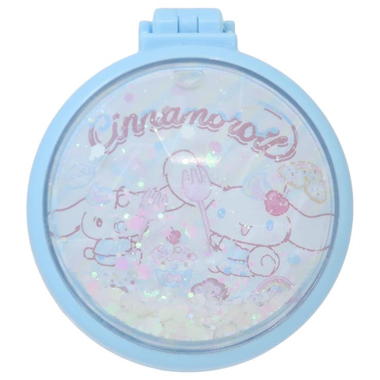 シナモロール 手鏡 きらきらミラー付きブラシ | cinemacollection | 詳細画像1 