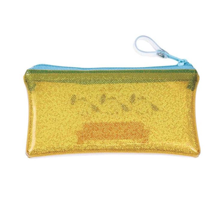 ポチャッコ クリアポーチ キラキラフラットミニポーチ[品番