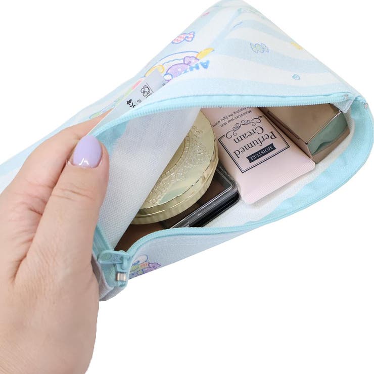 あひるのペックルxけろけろけろっぴ コスメポーチ フラットポーチ | cinemacollection | 詳細画像3 