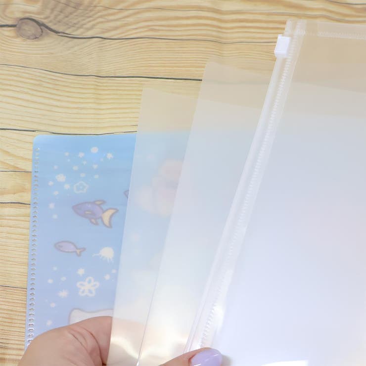 ゆるいるか ポケットファイル ファスナー付き6ポケットクリアファイル | cinemacollection | 詳細画像4 