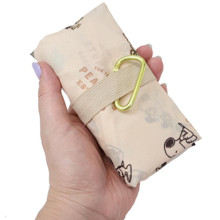 スヌーピー エコバッグ カラビナ付き底マチエコバッグ | cinemacollection | 詳細画像4 