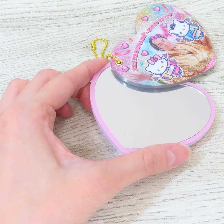 マツケンサンバxハローキティ 手鏡 キラキラスライドミラー[品番