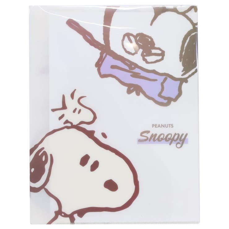 スヌーピー ポケットファイル Wサイドポケットクリアファイル | cinemacollection | 詳細画像1 