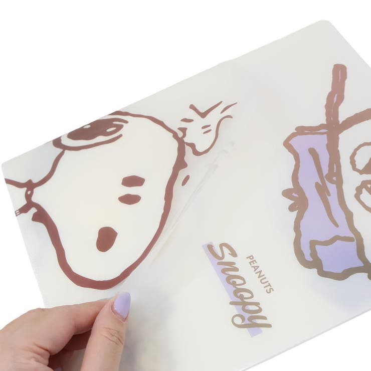 スヌーピー ポケットファイル Wサイドポケットクリアファイル | cinemacollection | 詳細画像4 