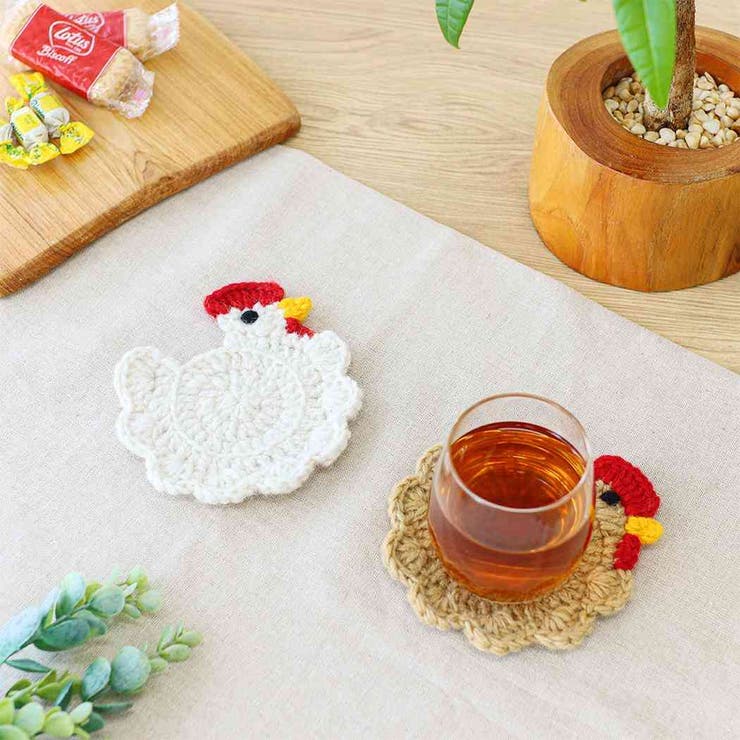 テーブルウェア ネパールニットコースター ニワトリ | cinemacollection | 詳細画像4 