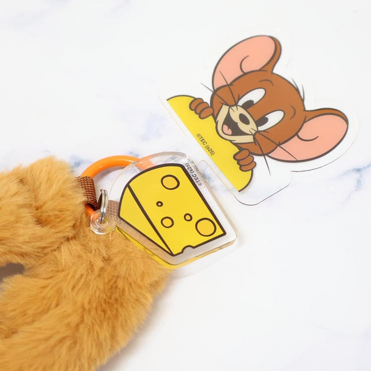 トム＆ジェリー スマホアクセ マルチリングプラスファーハンドストラップ | cinemacollection | 詳細画像2 