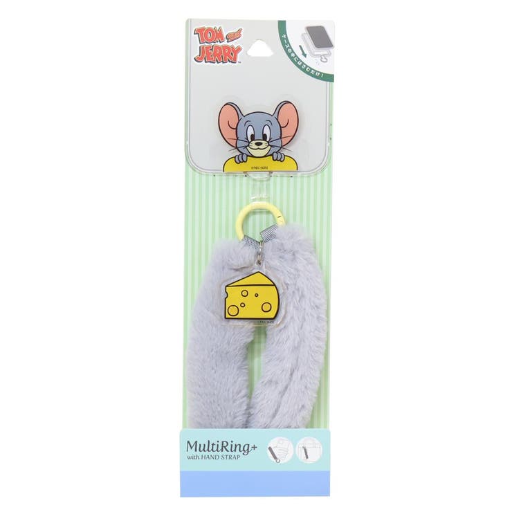 トム＆ジェリー スマホアクセ マルチリングプラスファーハンドストラップ | cinemacollection | 詳細画像1 