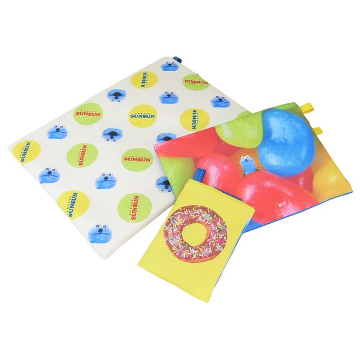 パペットスンスン 平ポーチ大中小3点セット 3連ポーチ | cinemacollection | 詳細画像2 