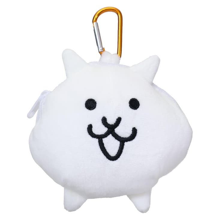 にゃんこ大戦争 ミニポーチ カラビナ付きぬいぐるみファスナーマスコット | cinemacollection | 詳細画像1 