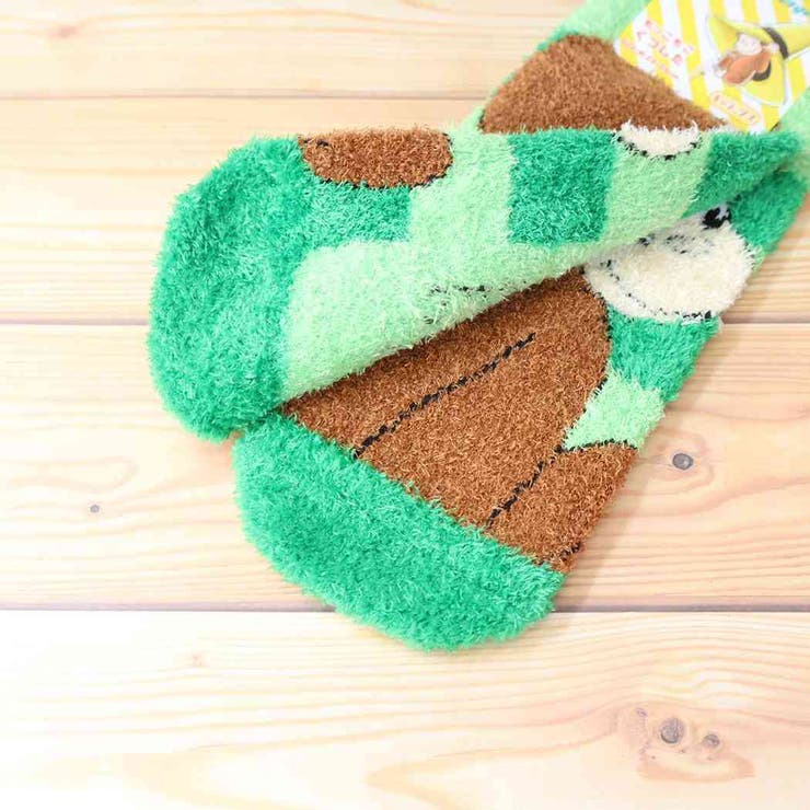 おさるのジョージ 女性用防寒靴下 もっこもこ靴下 | cinemacollection | 詳細画像2 