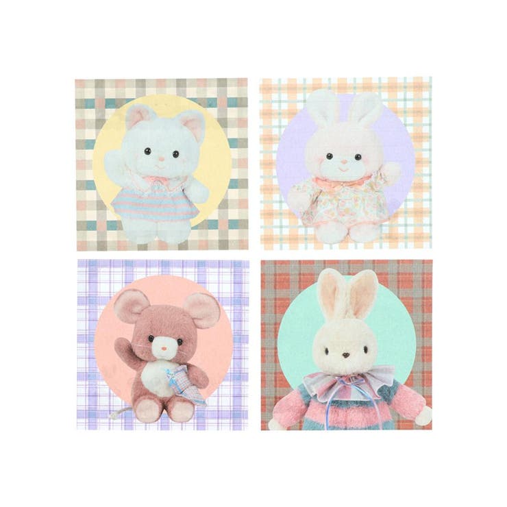 レトロぬいぐるみこれくしょん メモ帳 窓付スクエアメモ | cinemacollection | 詳細画像2 