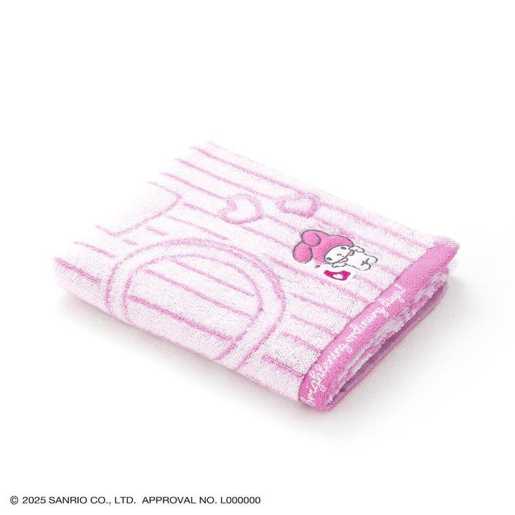 マイメロディ ロングタオル 無撚糸フルフィーコットンフェイスタオル | cinemacollection | 詳細画像3 