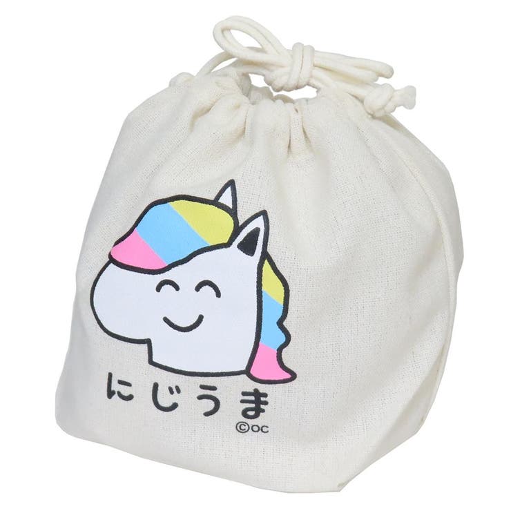 おえかきさん 巾着袋 マチ付ききんちゃくポーチ | cinemacollection | 詳細画像1 