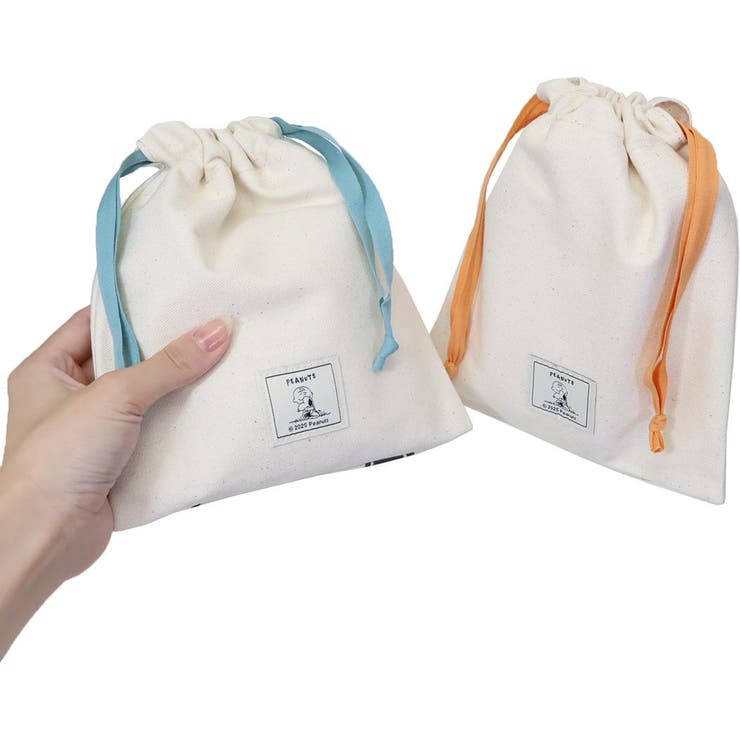 スヌーピー 巾着袋 きんちゃく2枚セット | cinemacollection | 詳細画像2 