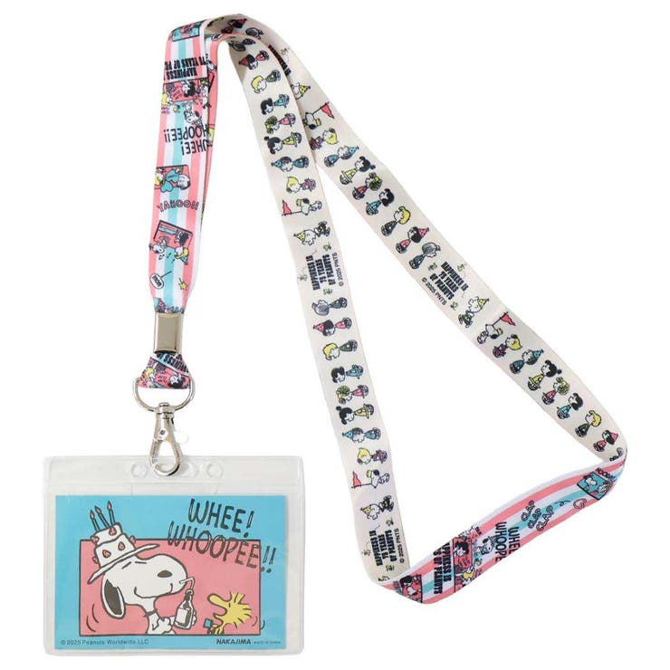 スヌーピー カードホルダー 幅広ネックストラップ | cinemacollection | 詳細画像1 