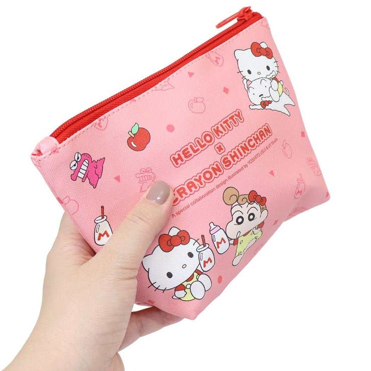 クレヨンしんちゃんxハローキティ コスメポーチ 舟形ポーチ | cinemacollection | 詳細画像2 
