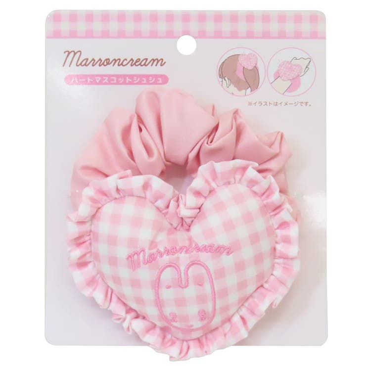 マロンクリーム ヘアアクセ ハートマスコットシュシュ | cinemacollection | 詳細画像1 