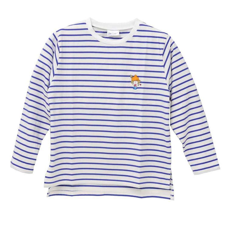 水森亜土 Tシャツ 刺繍ボーダーロンT | cinemacollection | 詳細画像1 